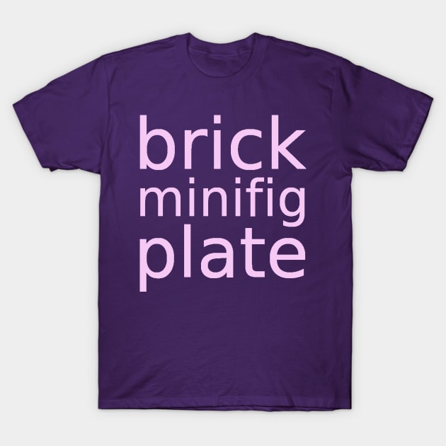 brick minifig plate T-Shirt by ChilleeW